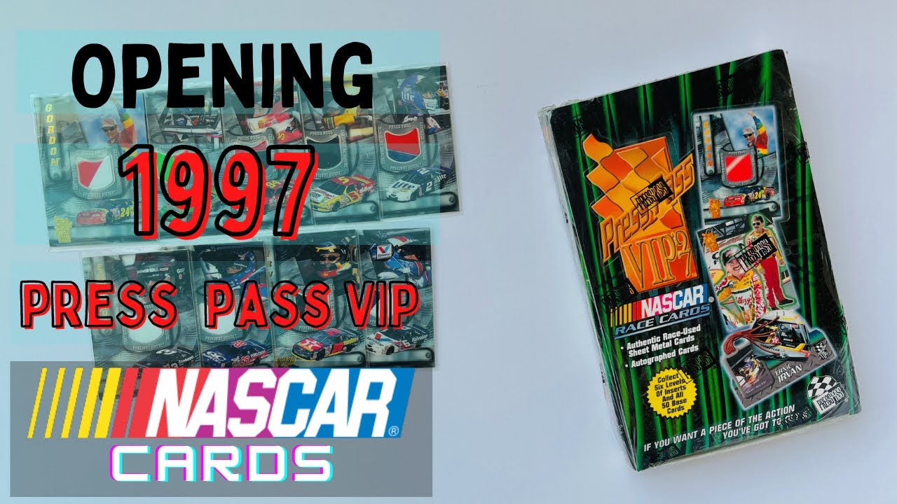Opening a Box of 1997 Press Pass VIP NASCAR Racing Cards Hunting for Dale Earnhardt Autograph