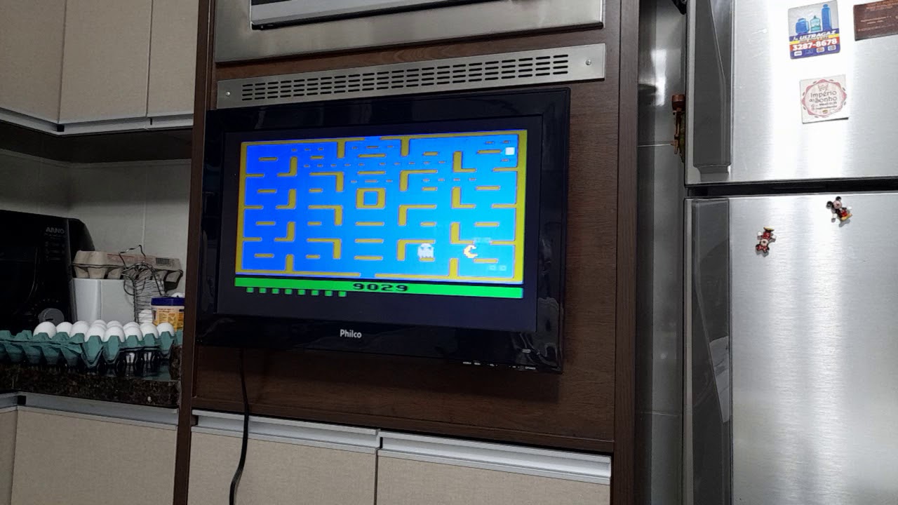 2600 Pac-Man Game 3BB 50000pts on 7800 NTSC console - New record