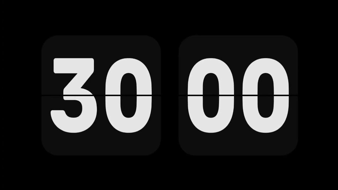 30 Minute Timer | Black & White Edition