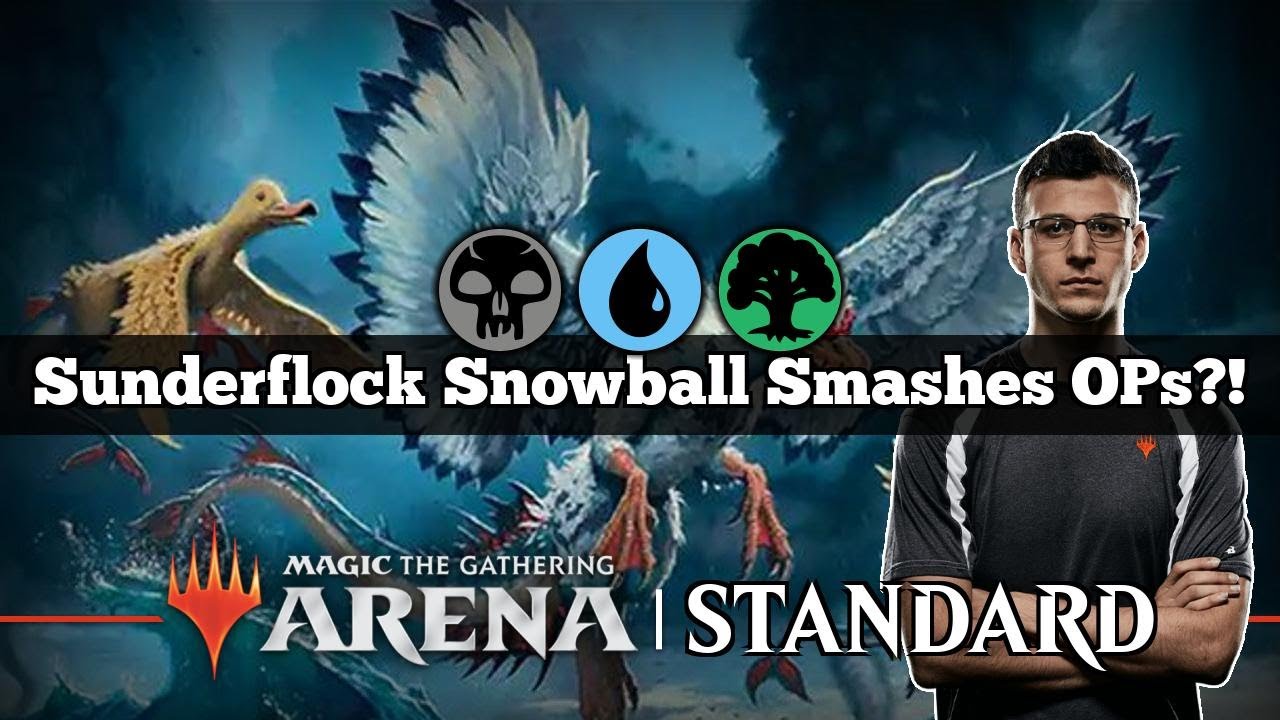 Sunderflock Snowball Smashes OPs?! | Sultai Scam | Standard Bo3 | Qualifier Play-In | MTG Arena
