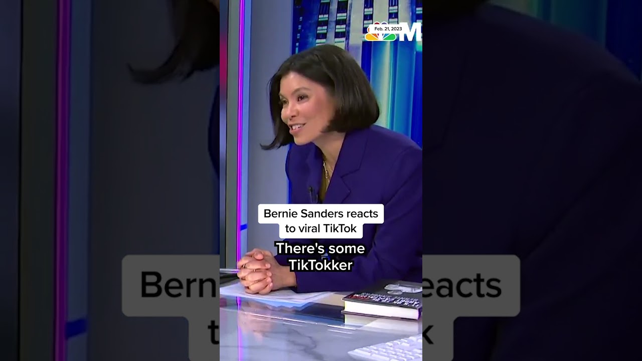 #BernieSanders reacts to viral #TikTok
