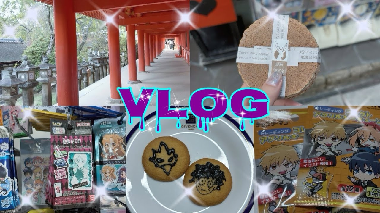 ＃10｜vlog｜日帰り奈良の旅｜セリアでオタ活｜チェンソーマン｜Dグレ｜ヒロアカ｜オタクの日々｜