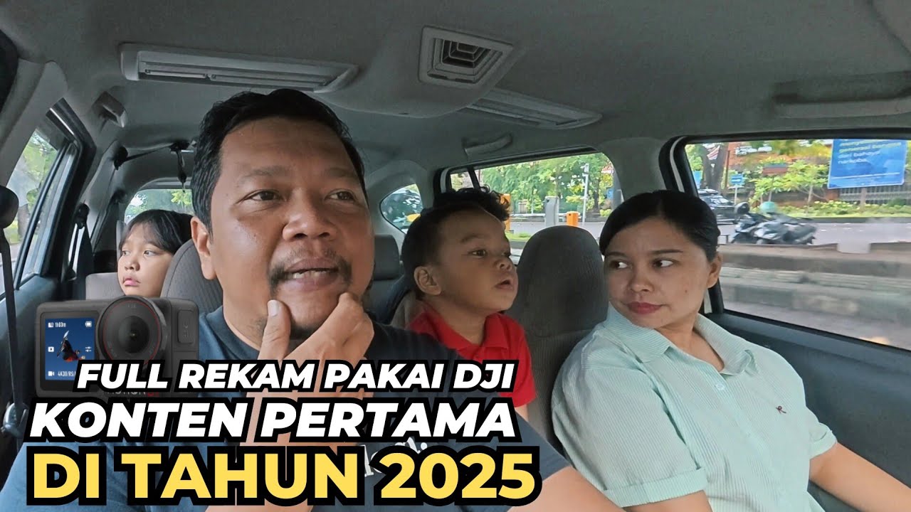 Konten Family Vlog Pertama di Tahun 2025 | DJI Action 5 Pro Dash Cam 4K 60 FPS Test & Review