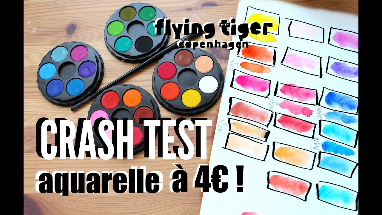 CRASH TEST - AQUARELLE A 4 EUROS! Top ou Flop?