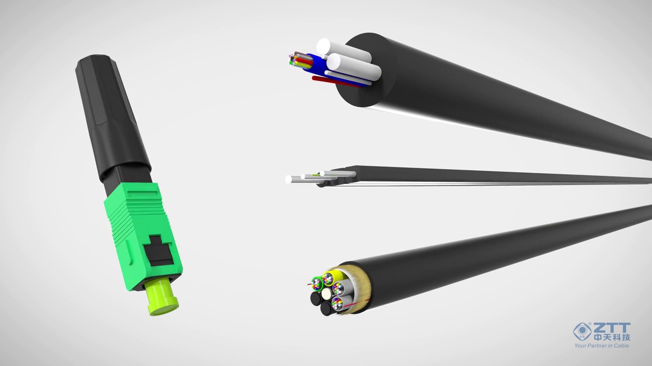 Conheça a estrutura de alguns Cabos Ópticos e Conector ZTT em 3D