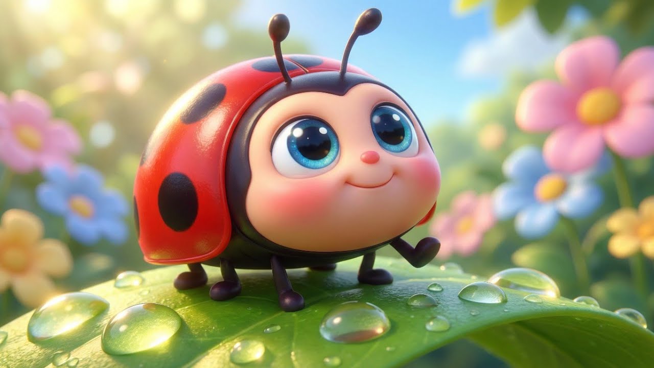 Itsy Bitsy Ladybug | Cute Garden Bug Song for Kids | Preschool Nursery Rhyme Sing Along