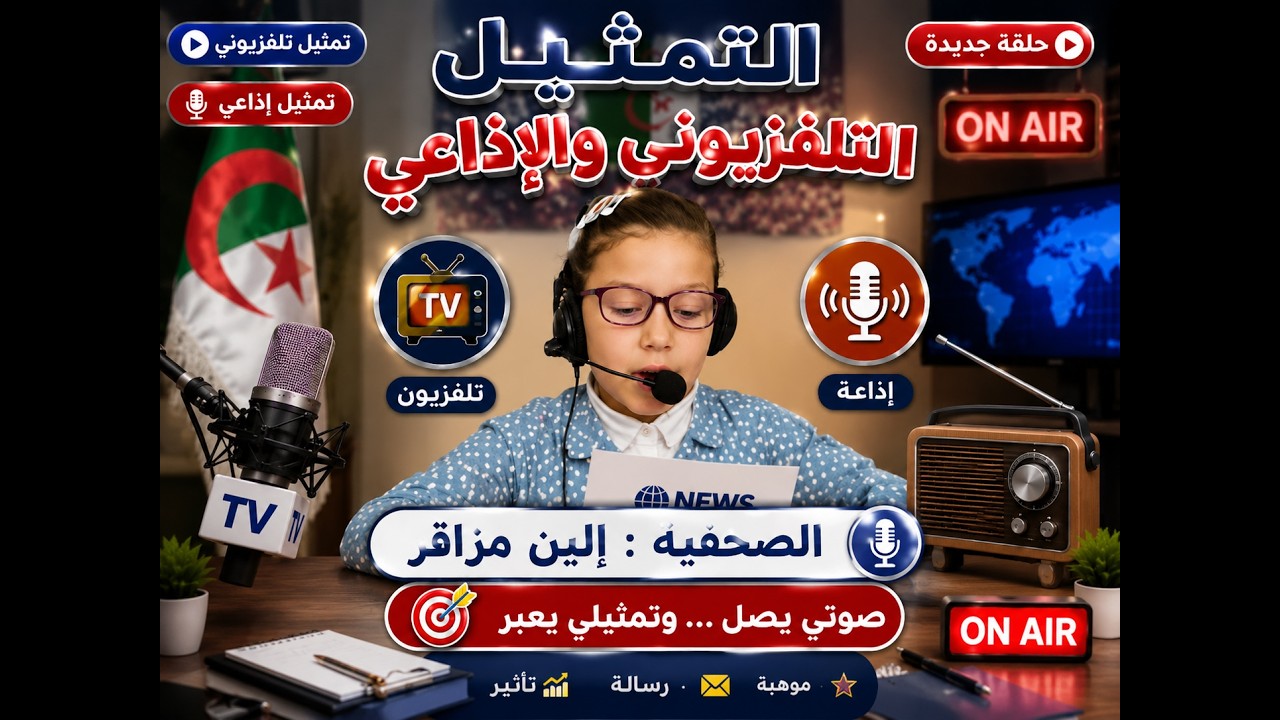 التمثيل التلفزيوني والإذاعي . سنة خامسة
