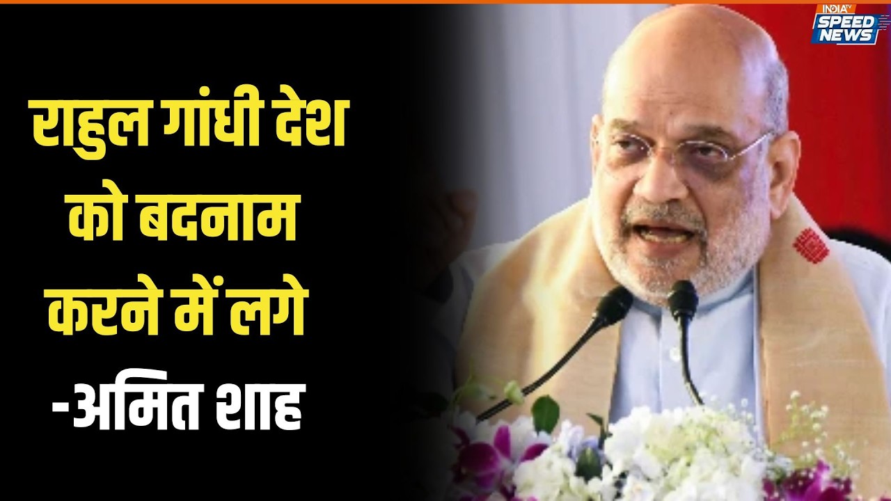 Amit Shah on Rahul Gandhi : राहुल गांधी देश को बदनाम करने में लगे हैं-अमित शाह | India TV