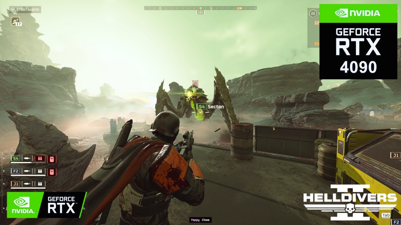 HELLDIVERS 2: NEW PLANET ACHIRD III on RTX 4090 24GB (4K Maximum Graphics)