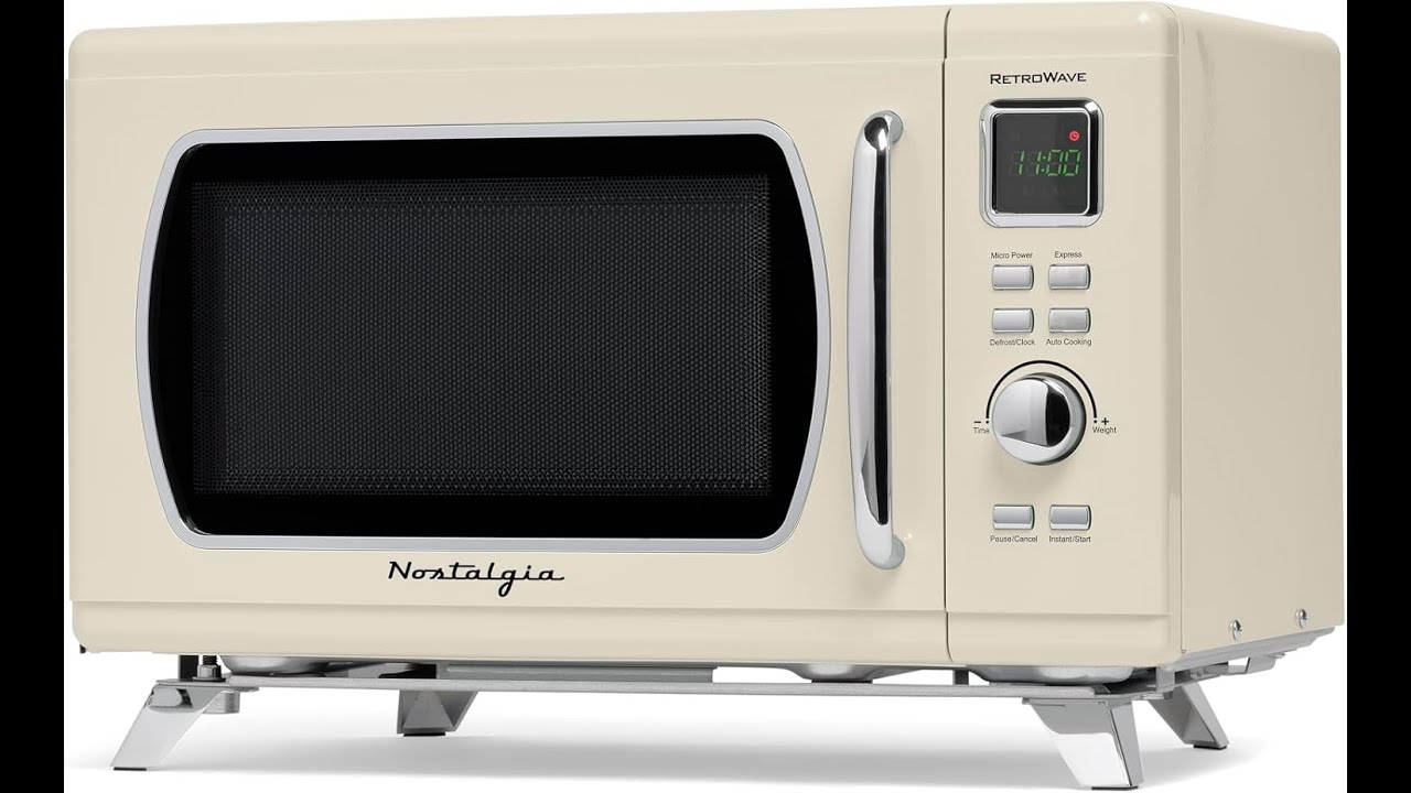 Nostalgia 0.9 cu ft Cream Oven Review - Pros & Cons - Nostalgia Microwave