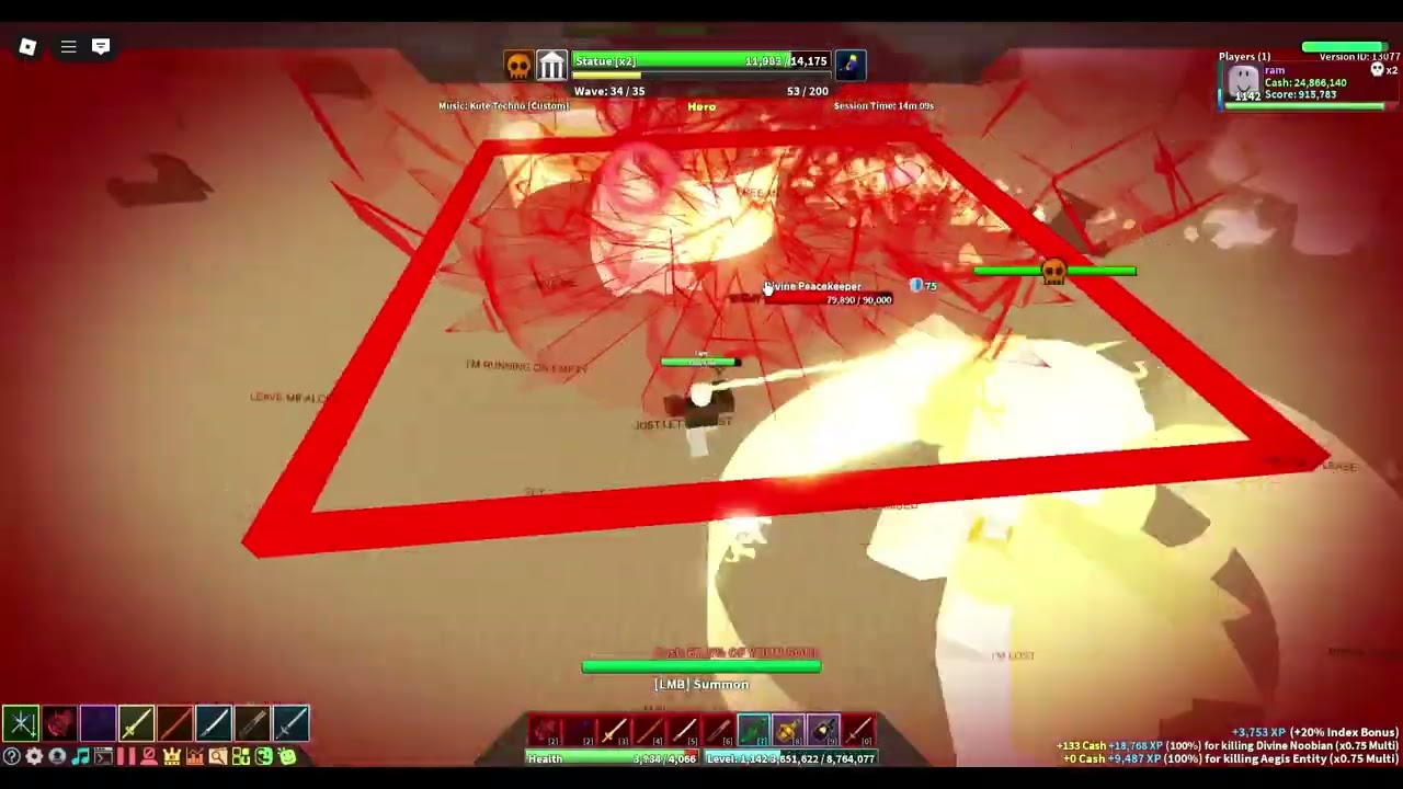 Hero Mode's Divine Crusade Legitimate solo | Defend the Statue: Eras of Conflict