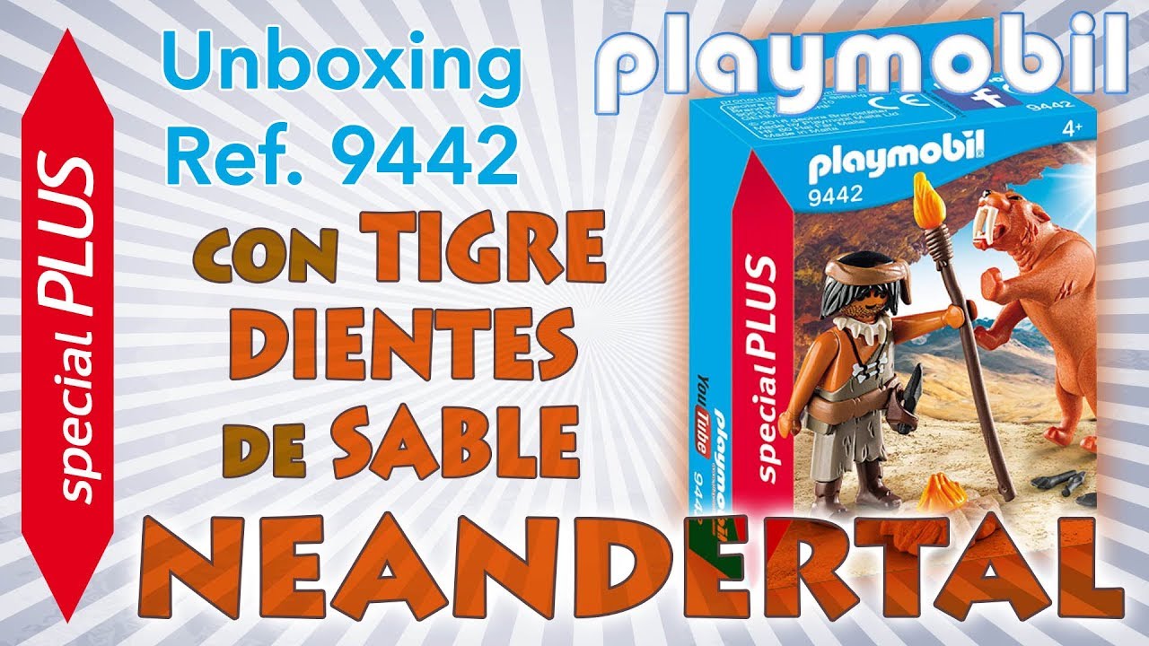 Unboxing PLAYMOBIL - Neandertal y tigre - Special Plus - Referencia 9442
