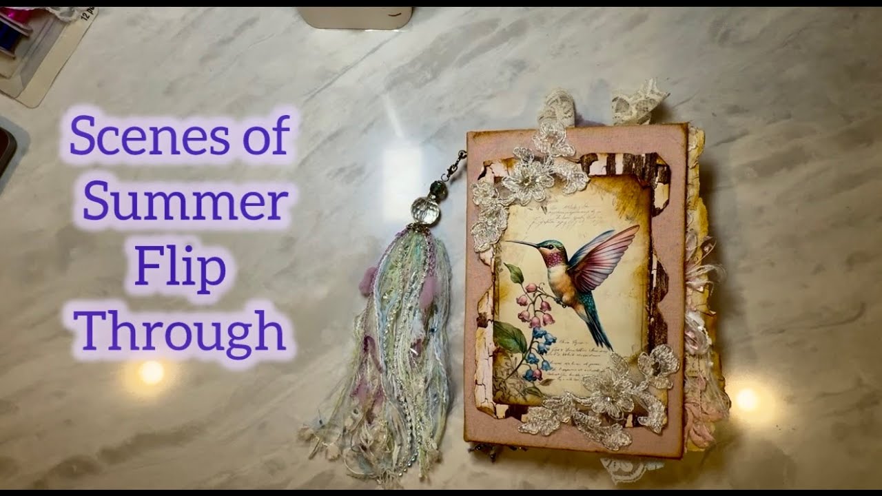 How to get inspiration; watch this Junk Journal Flip Through: Scenes of Summer