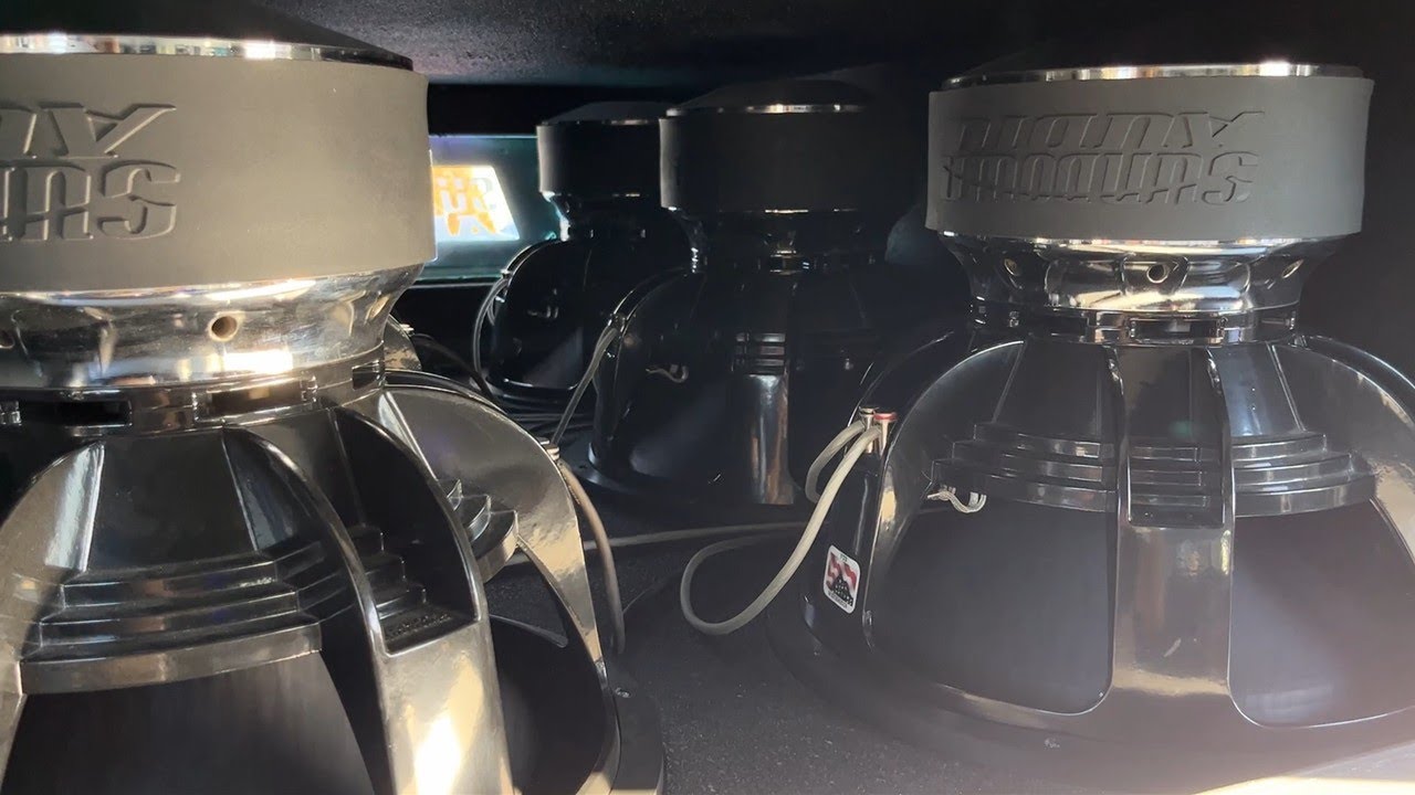 180 POUND SUBS!? BIGGEST SUNDOWN AUDIO SUBWOOFERS FLEX!!!