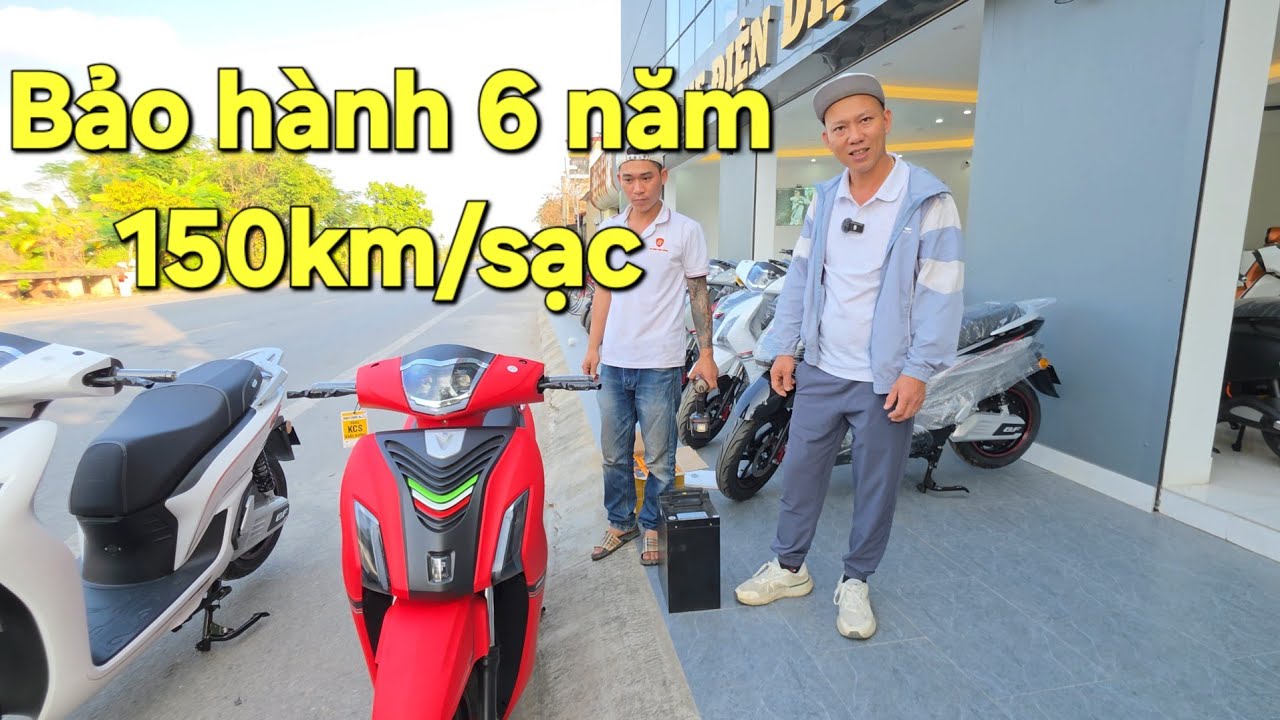 XE ĐIỆN BF PIN LITHIUM 150KM/SẠC BẢO HÀNH 6 NĂM 