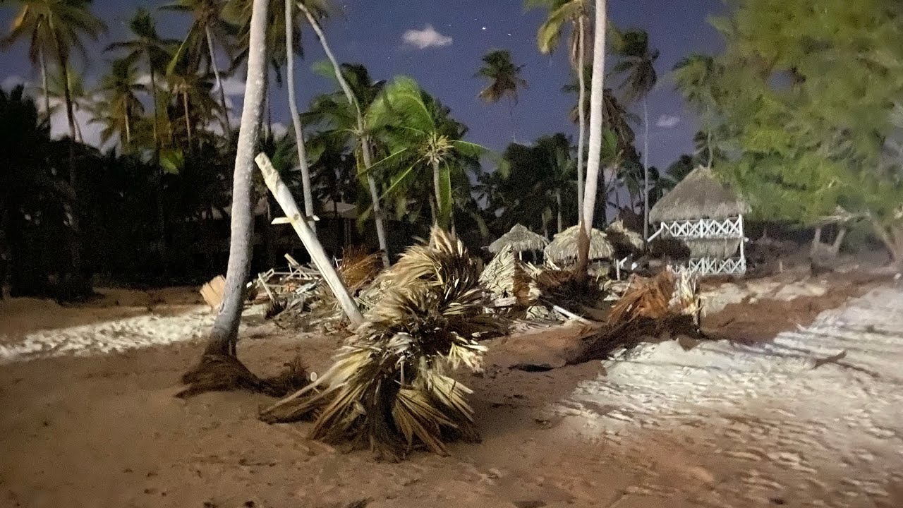 Abandoned holiday resort in the Caribbean