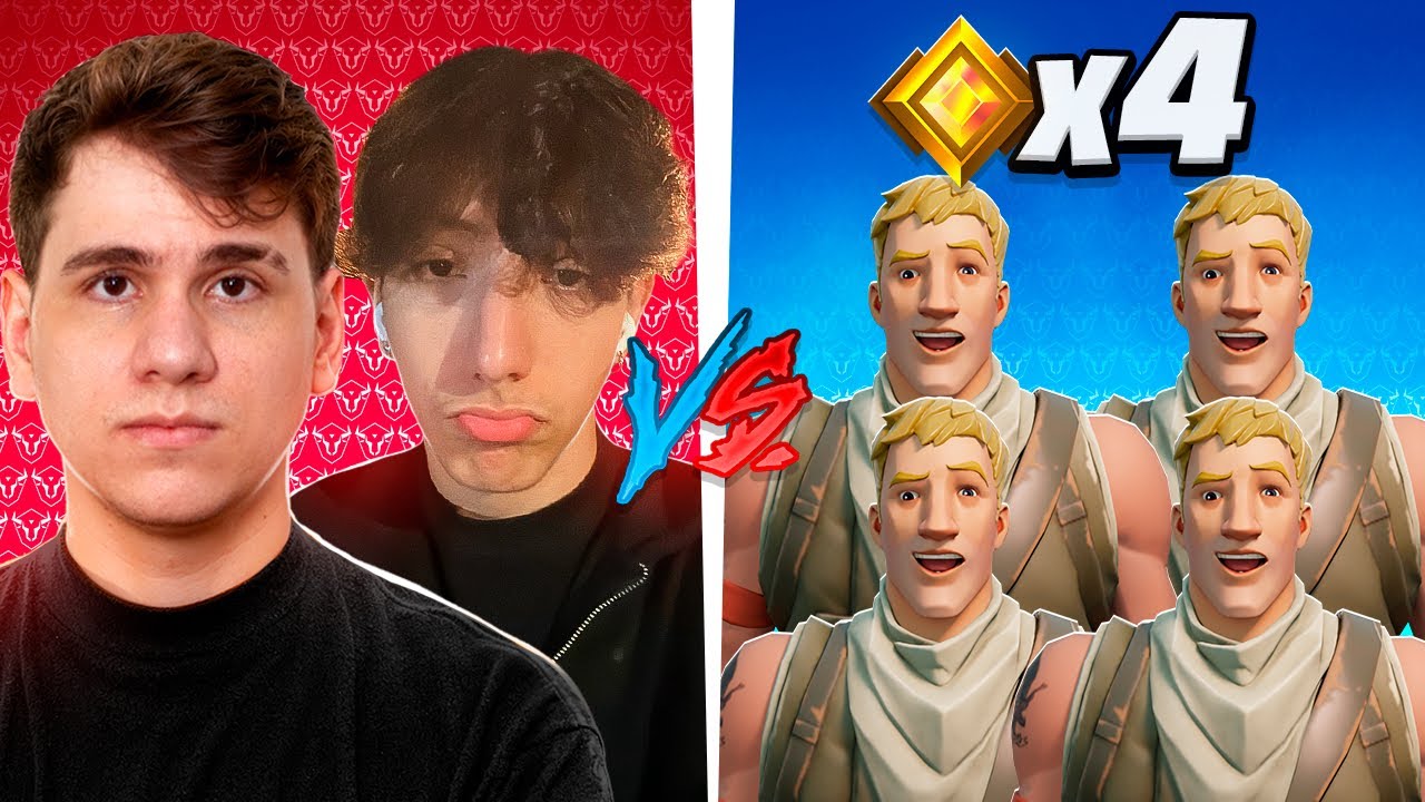 2 Pro Players vs 4 Ouros no Fortnite!