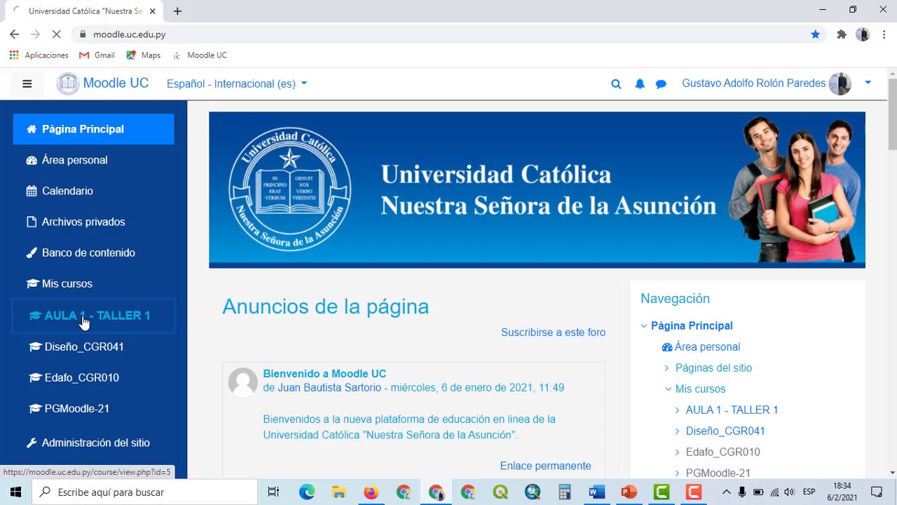 Crear curso y agregar estudiantes en moodle guía para profesores