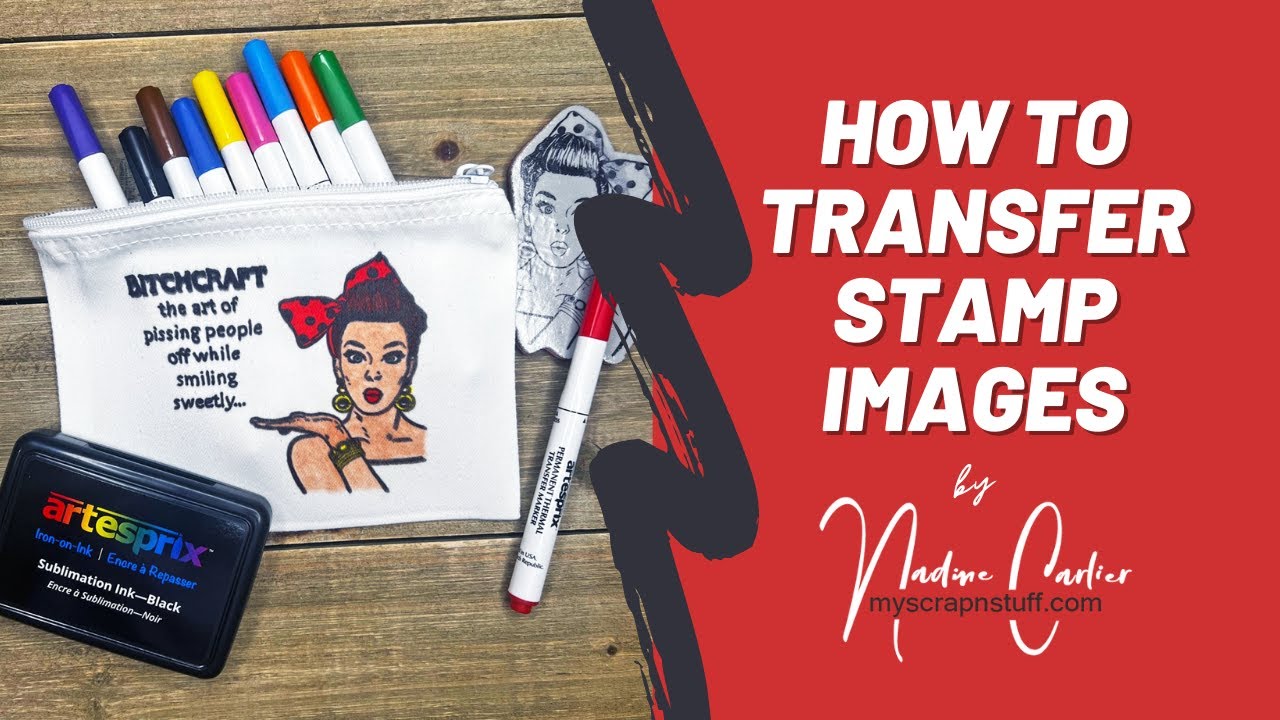 How to Transfer Stamped Images Onto Canvas Using Sublimation