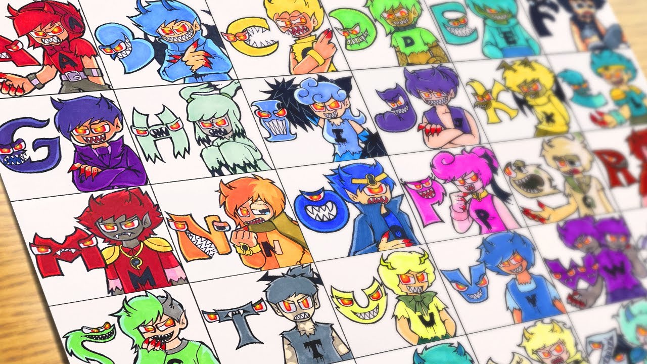 [Drawing]Alphabet Lore But Everyone Evil [Special Edition] All Humanized Alphabet Lore