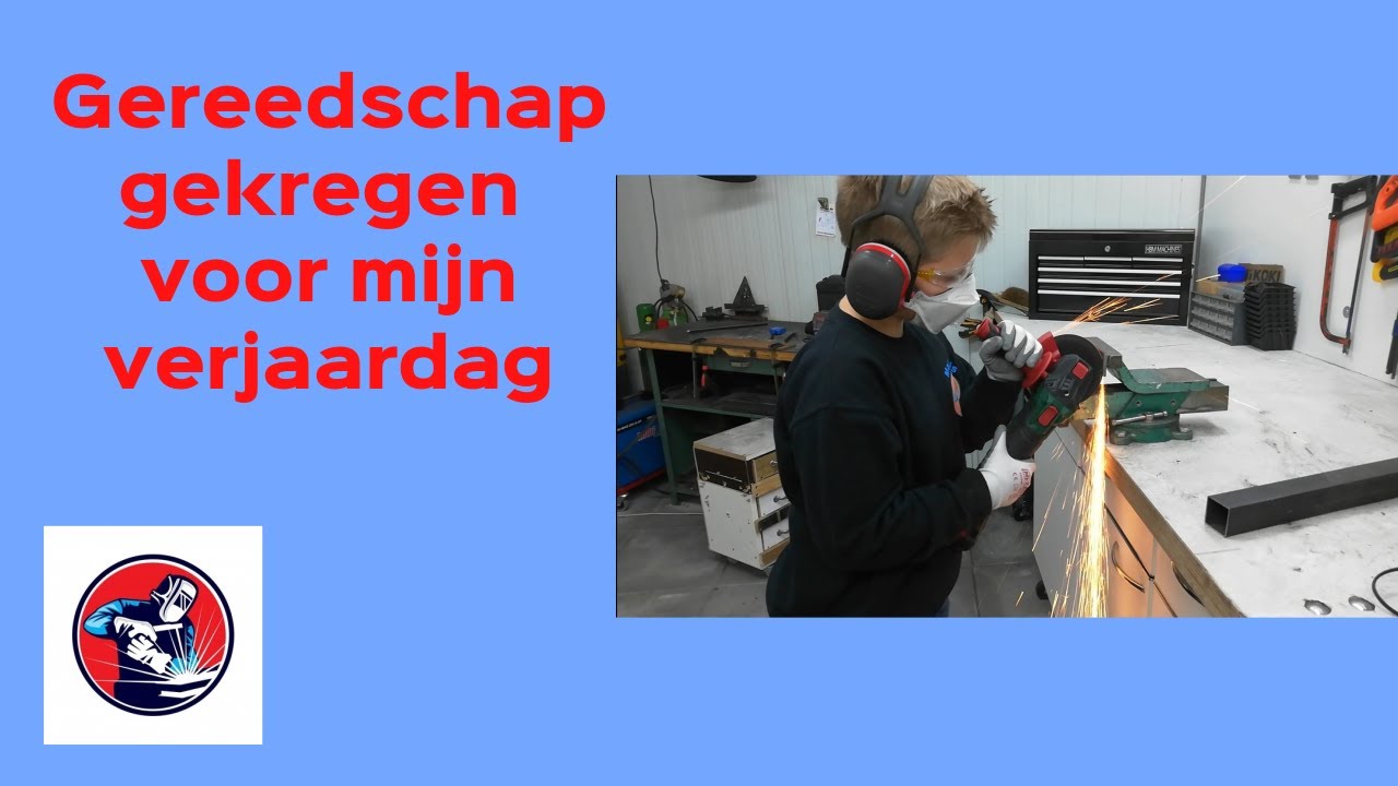 Jarig geweest!! Parkside accu slijptol 20V en een HBM gereedschapswagen geregen!