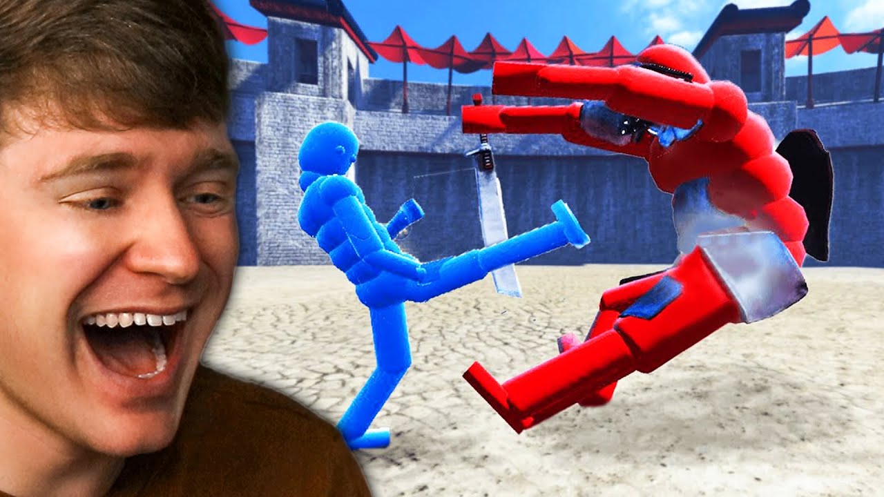 NPC BATTLE with ACTIVE RAGDOLL PHYSICS!? (Reaction)