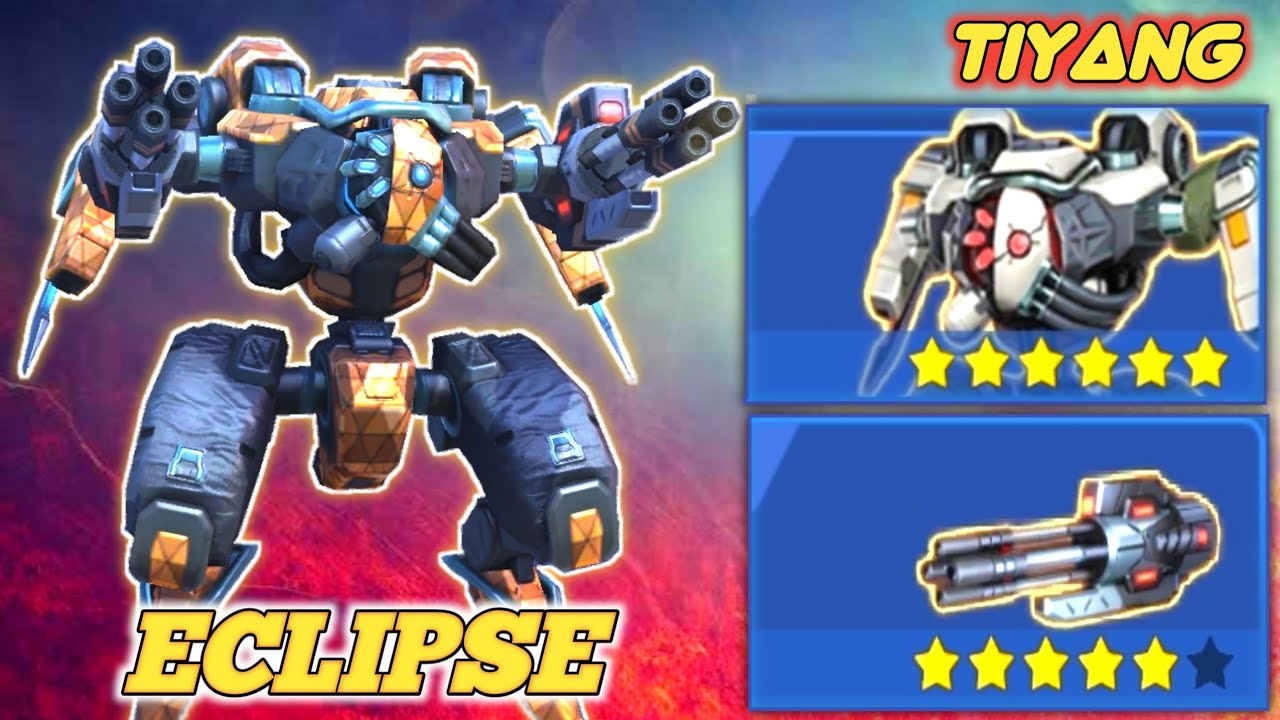 Eclipse with Legendary Minigun 8 Gameplay - Mech Arena