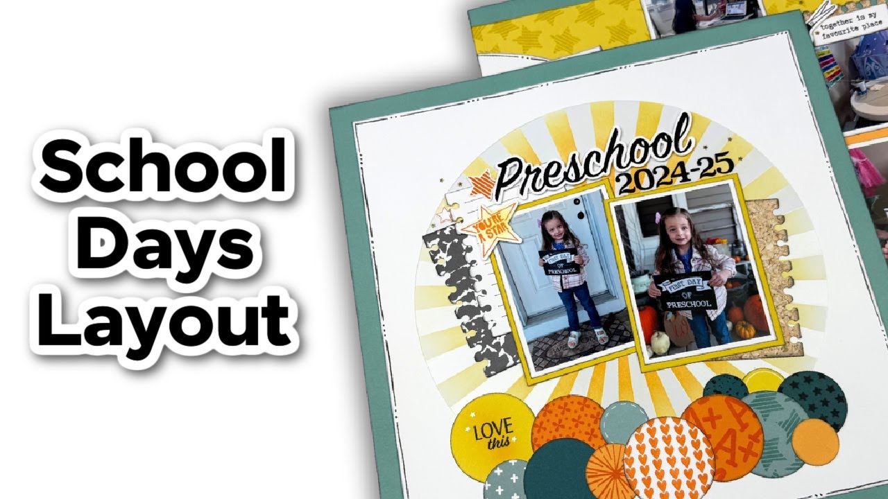 Back To School Scrapbook Layout Idea