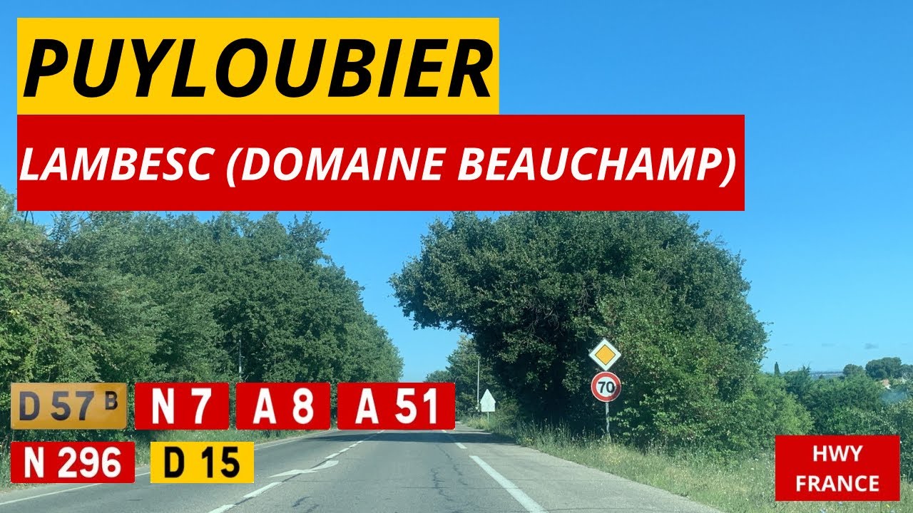 D57b, N7, A8, A51, N296, D917, D15 | PUYLOUBIER - LAMBESC (DOMAINE BEAUCHAMP) 