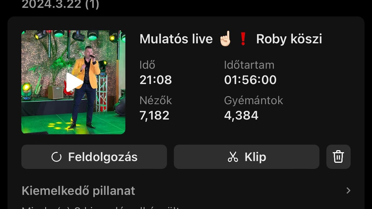 Roby köszi köszi TIKTOK PARTY TIME Te miattad 😎
