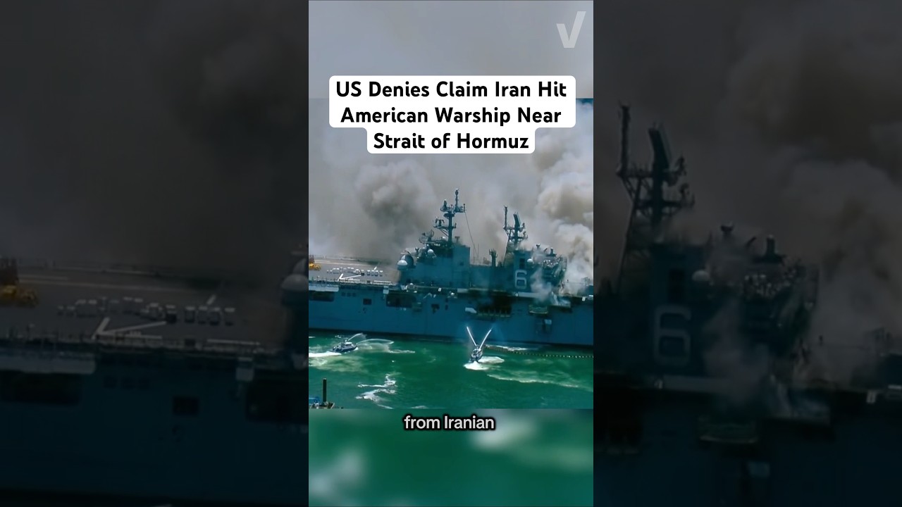 US Denies Claim Iran Hit American Warship Near Strait of Hormuz #verity #news #iran #us #fyp