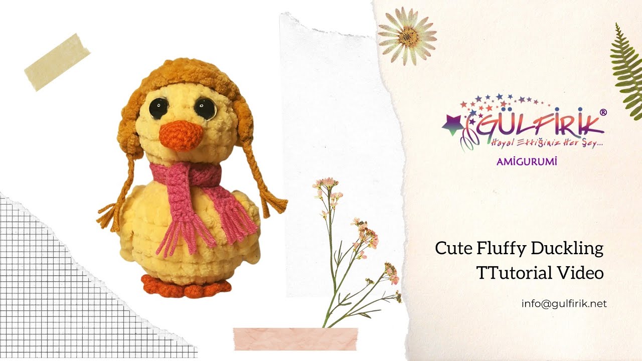 Fluffy Cute Duckling Amigurumi Tutorial