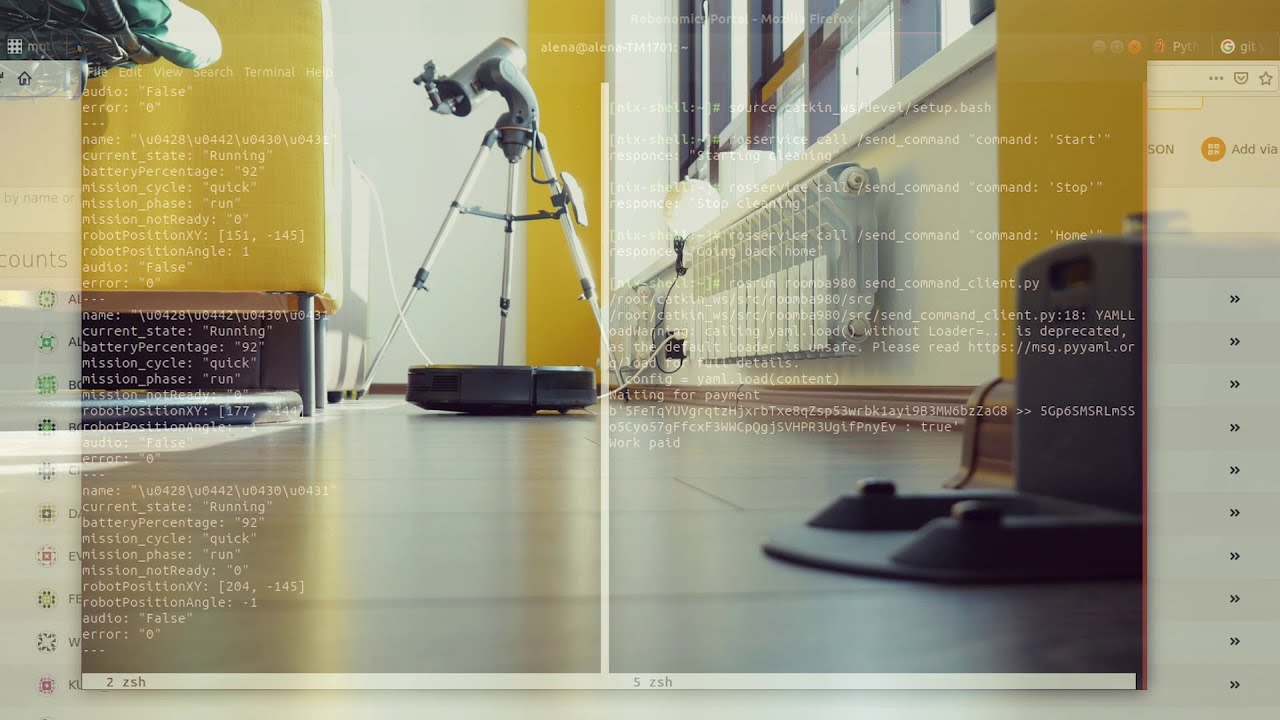 Your Personal Cleaner Under Robonomics Control