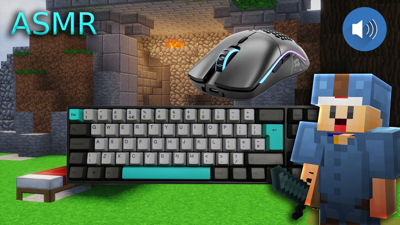 Bedwars ASMR Keyboard & Mouse Sounds | Hypixel Bedwars