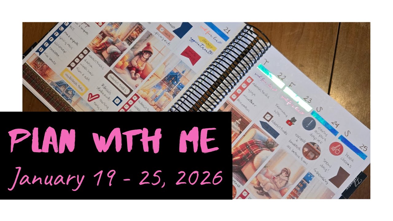 Plan With Me January 19 - 25, 2026 | My Cozy Planner Magic Candles | Plan B Planner