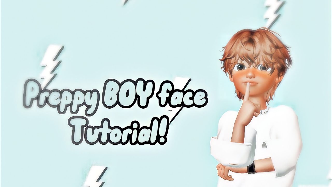 Zepeto preppy boy face tutorial 💙✨