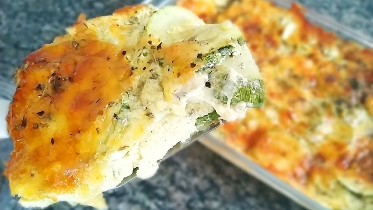 Abobrinha Gratinada Com Queijo Super Deliciosa