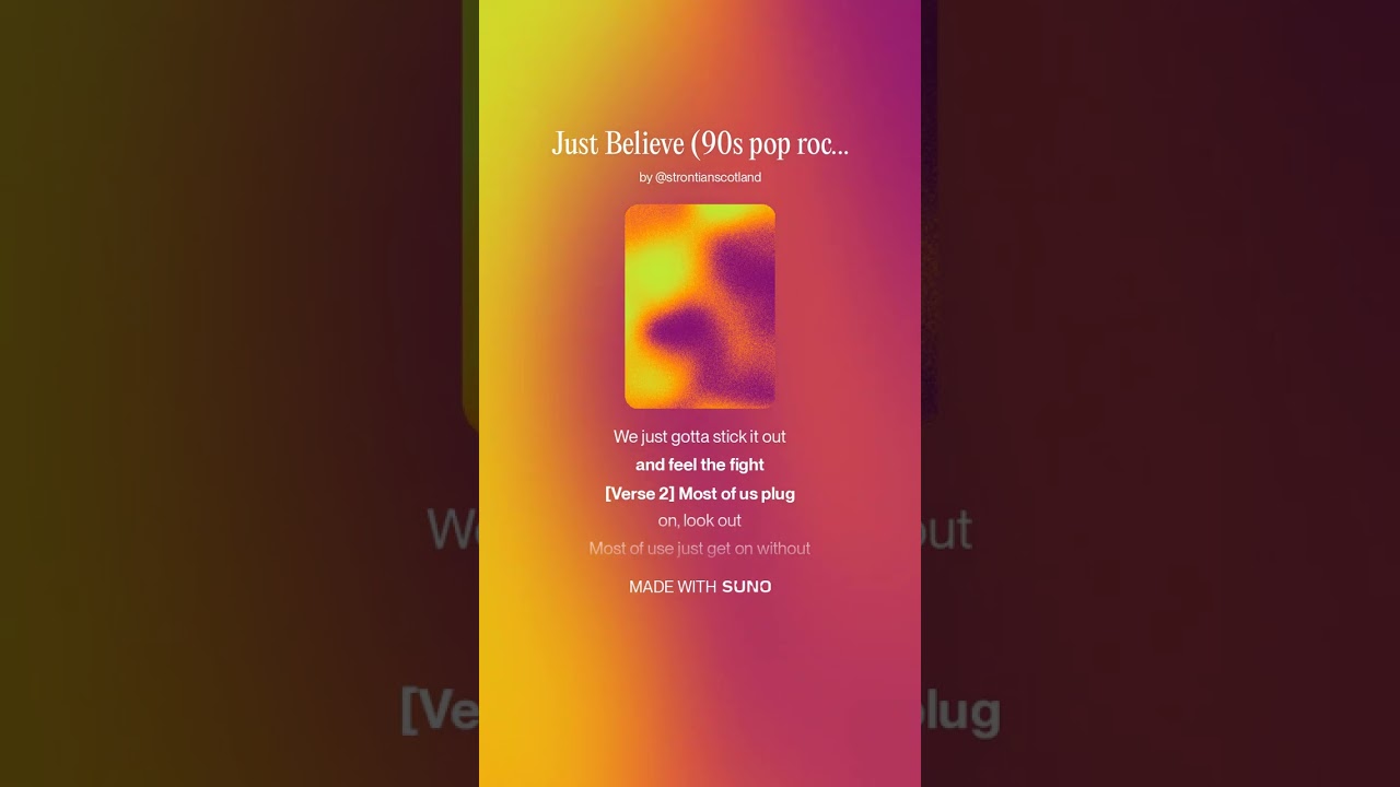 Just Believe 90s pop rock remix