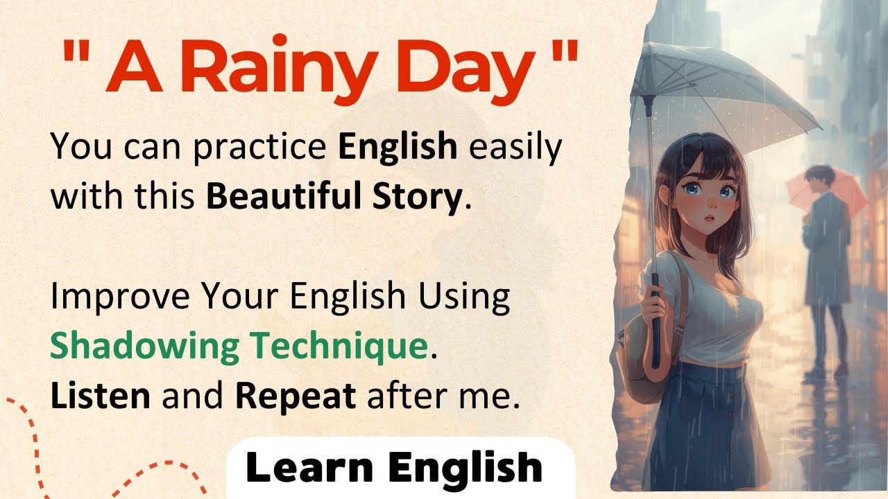 I Met Him on a Rainy Day | ✅ Learn English Through Story Level 2 | Shadowing Practice