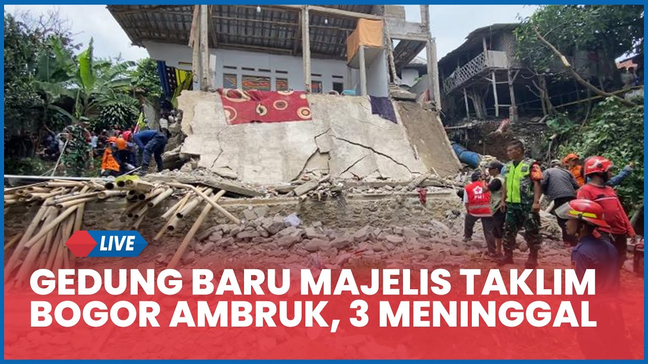🔴LIVE: Innalilahi Gedung Baru Majelis Taklim Bogor Ambruk saat Peringatan Maulid Nabi, 3 Meninggal