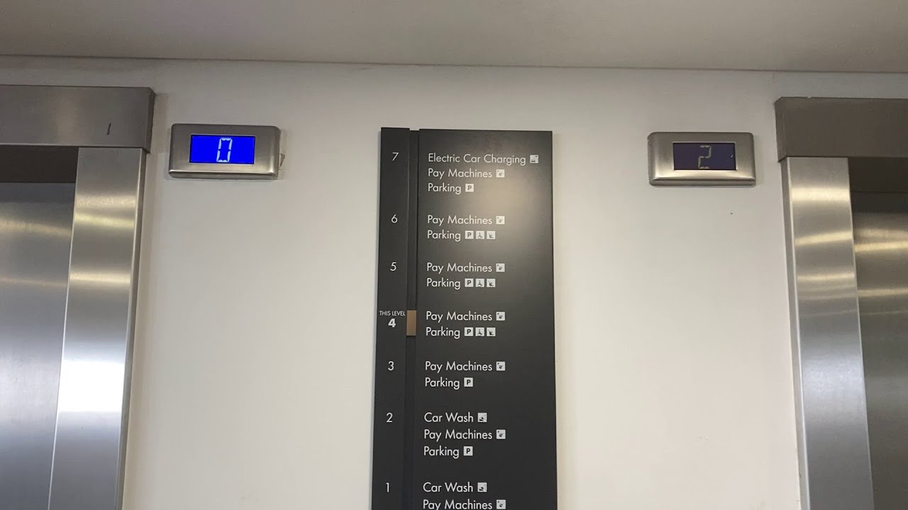 Very Nice OTIS 2000 VF Lifts (1999) at The Oracle Car Park / Reading #lift #elevator