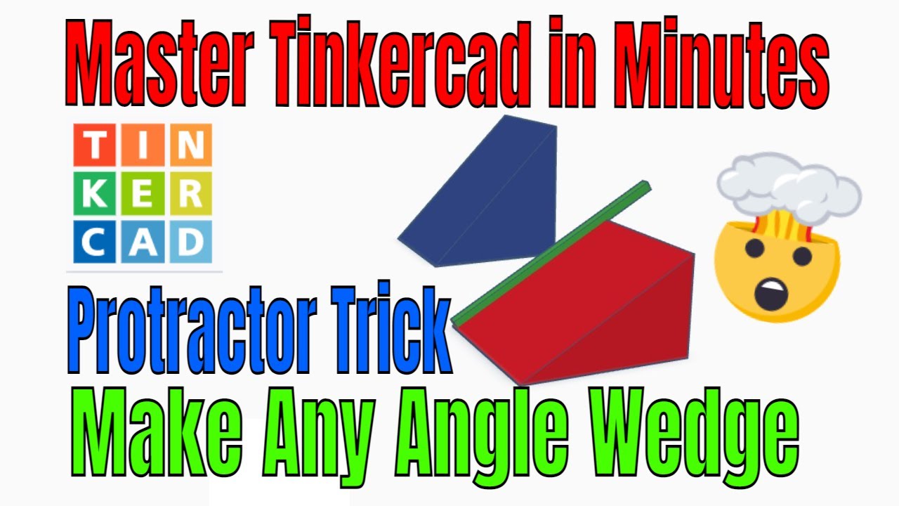 Сделайте любой угловой трюк с клином и транспортиром Tinkercad за считанные минуты