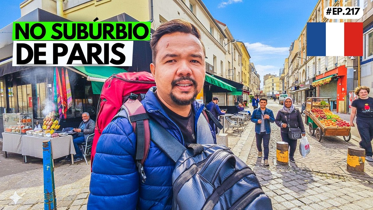 🇫🇷 FOMOS PARAR O SUBÚRBIO DE PARIS: onde VIVEM os IMIGRANTES