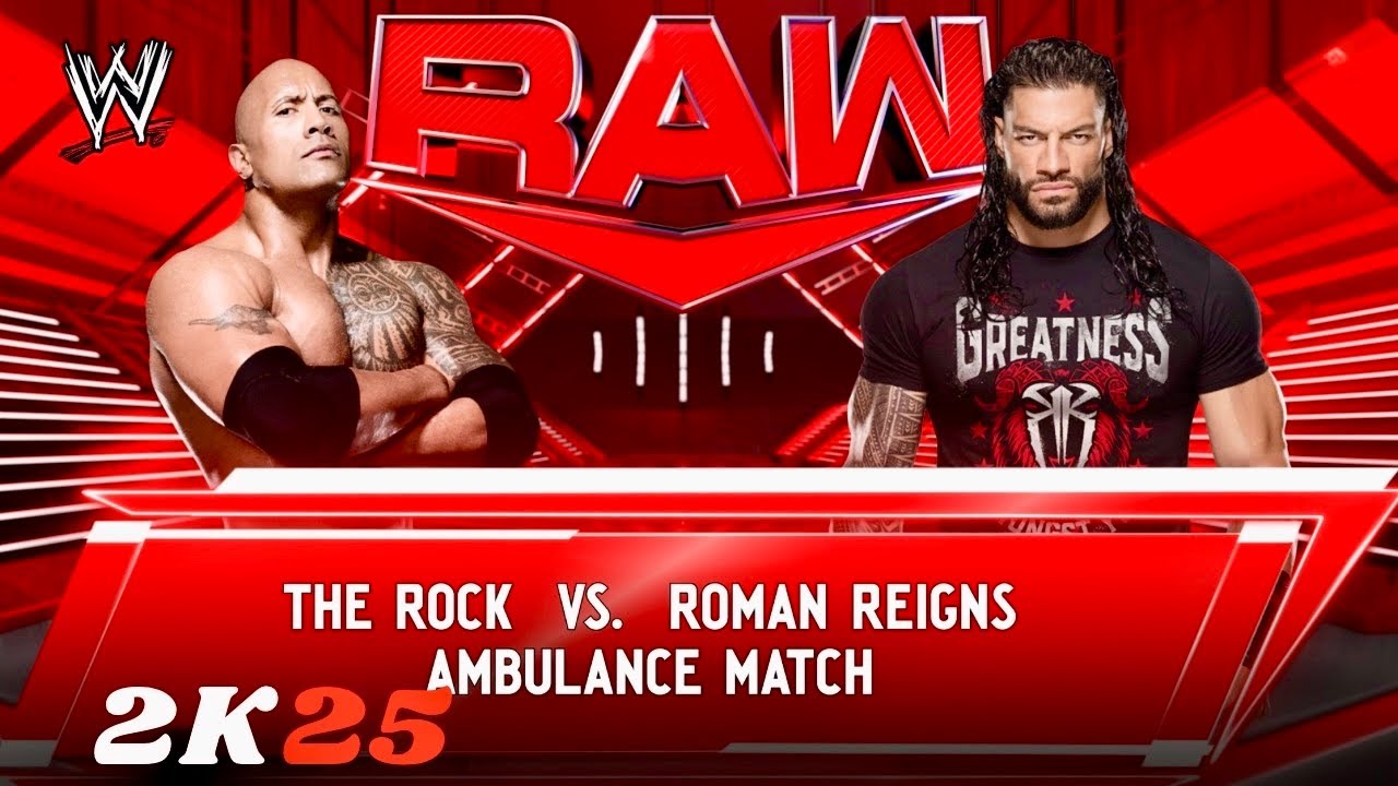 ROMAN REIGNS VS THE ROCK | BLOODLINE AMBULANCE MATCH | WWE2K25