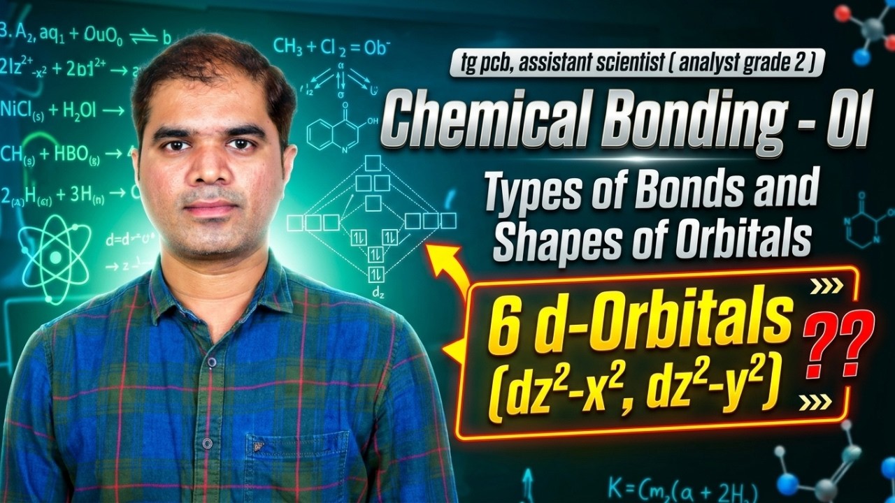 CLASS-01 | CHEMICAL BONDING | TGPSC ASSISTANTSCIENTIST (ANALYST GRADE 2) | TG PCB | BIOGENESIS