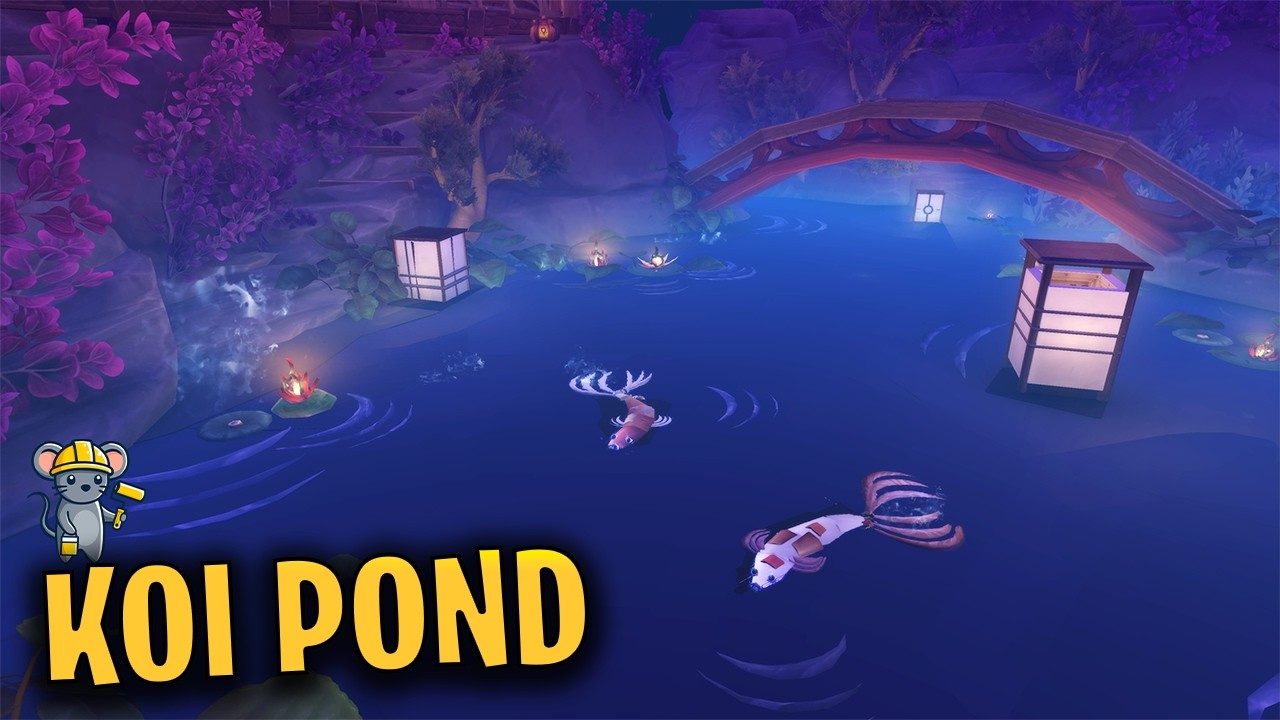 WoW Housing Tutorial | Building a Nighttime Koi Pond