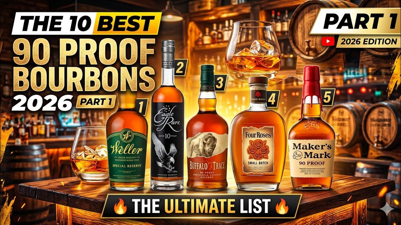 The 10 BEST 90 Proof Bourbons PART 1! What are YOURS?