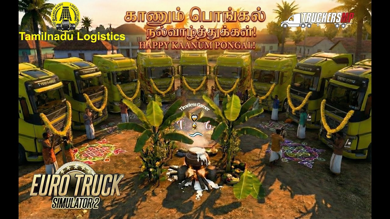 Sightseeing & Fun Drive! ☀️ | Kanum Pongal Special | TNL Squad @ TruckersHub Event