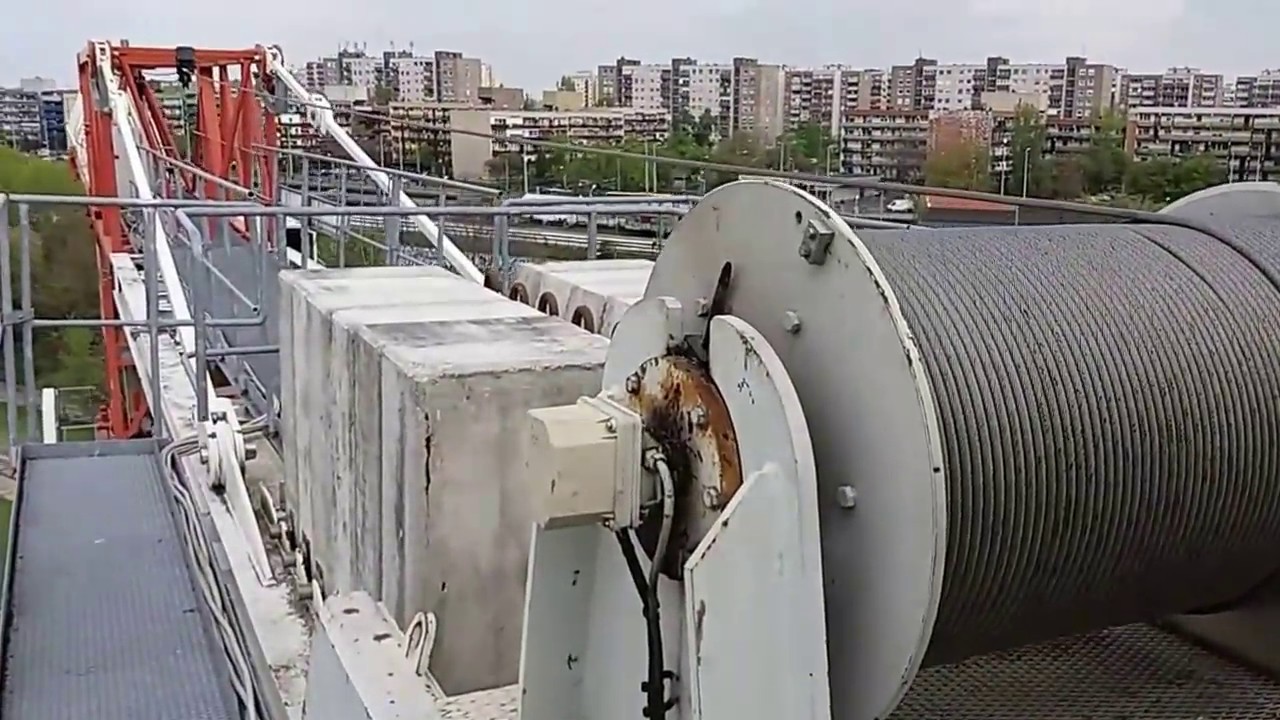 Terex Comedil tower crane CTT-331 test run