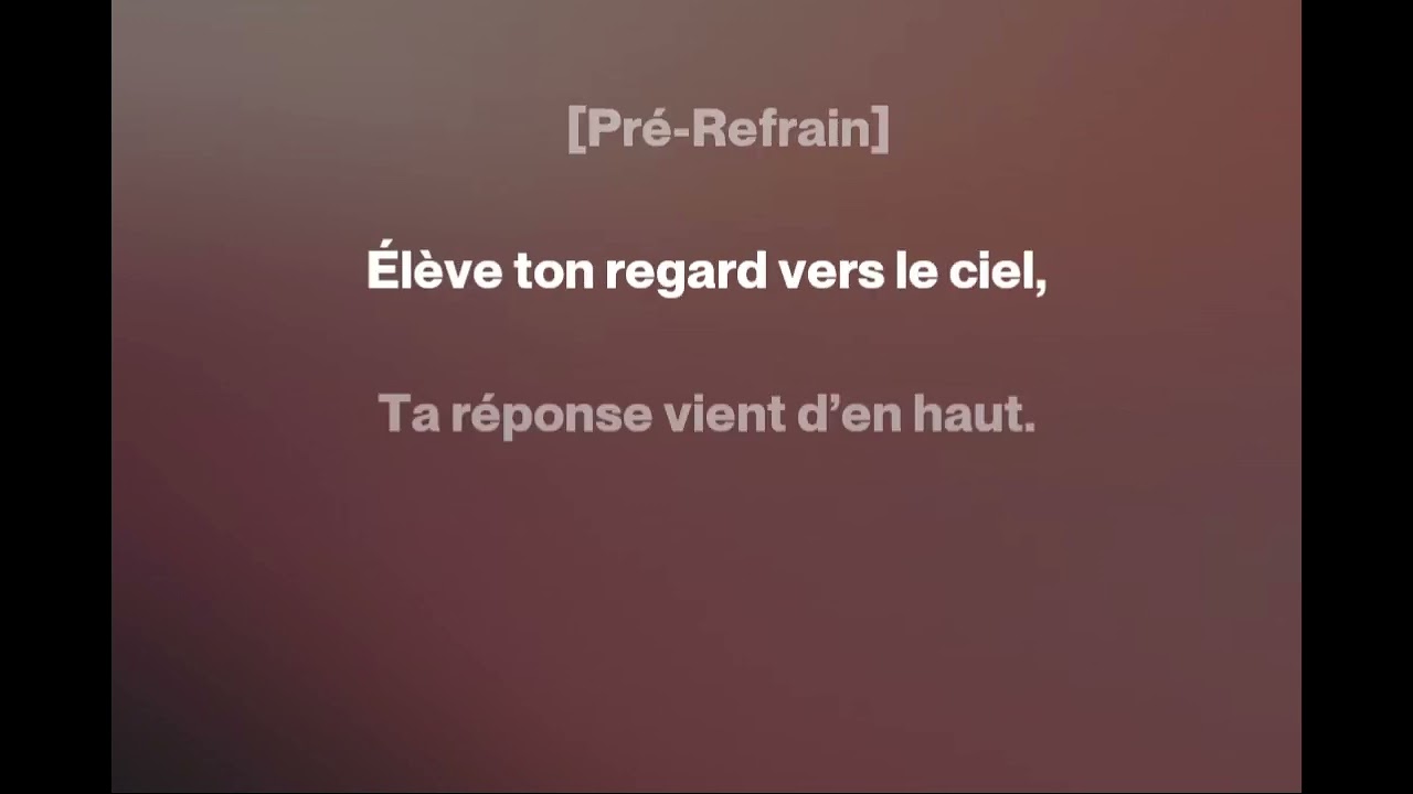 POUR CE NOUVEAU MOIS (BON MOIS DANS LE SEIGNEUR)